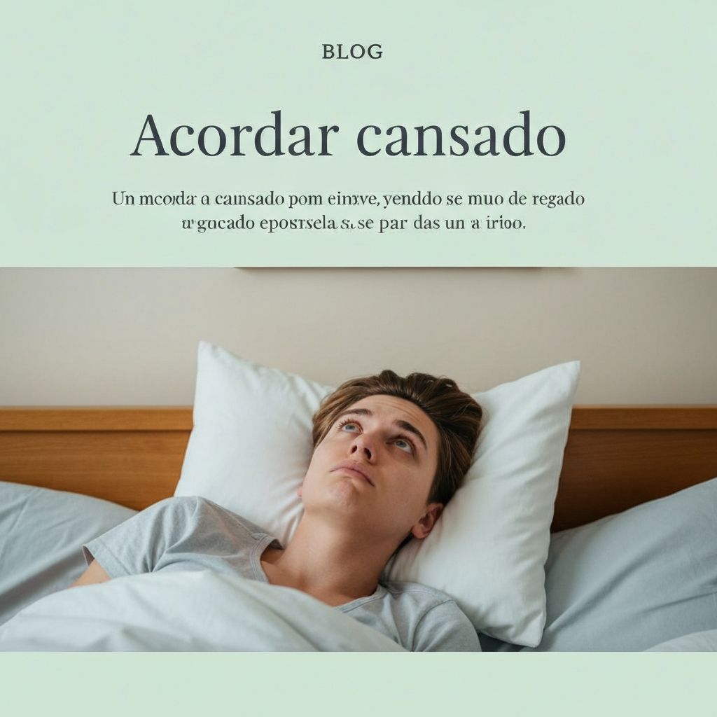 Acordar cansado todos os dias: causas e soluções médicas