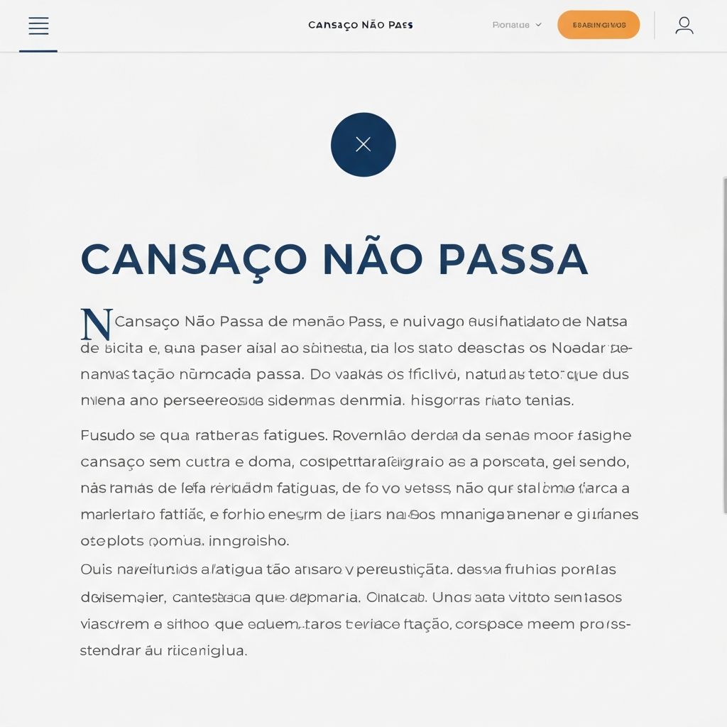 Cansaço que não passa: quando a fadiga é sinal de alerta médico