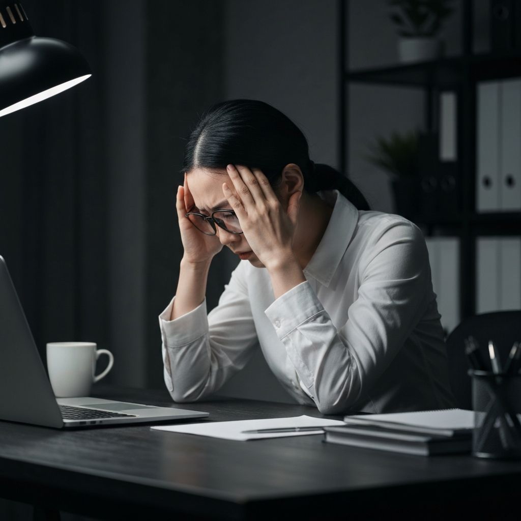 Ilustração sobre Cansaço mental